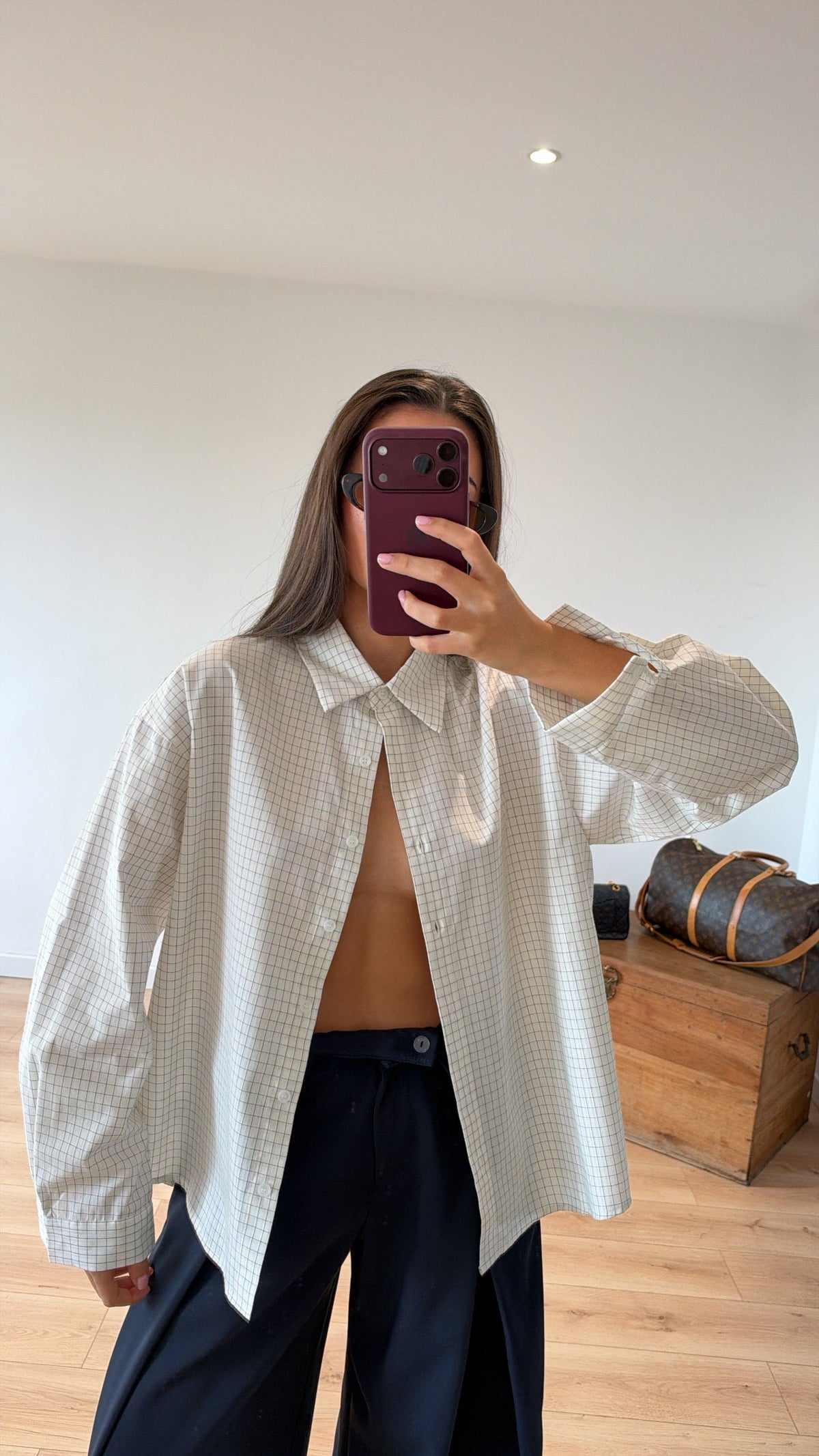 CHEMISE "ASTRID" À CARREAUX EXPÉDITION À PARTIR DU 19/10