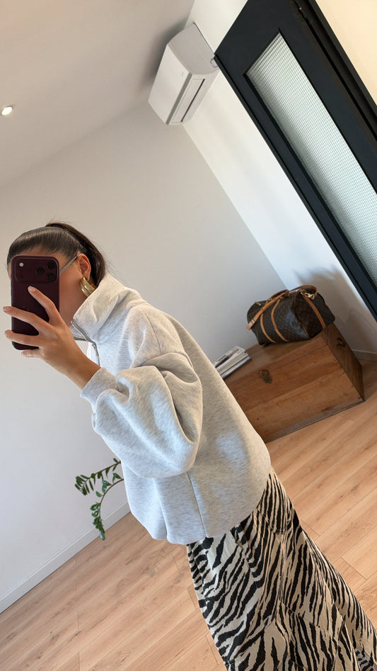 PULL GRIS "MILA"