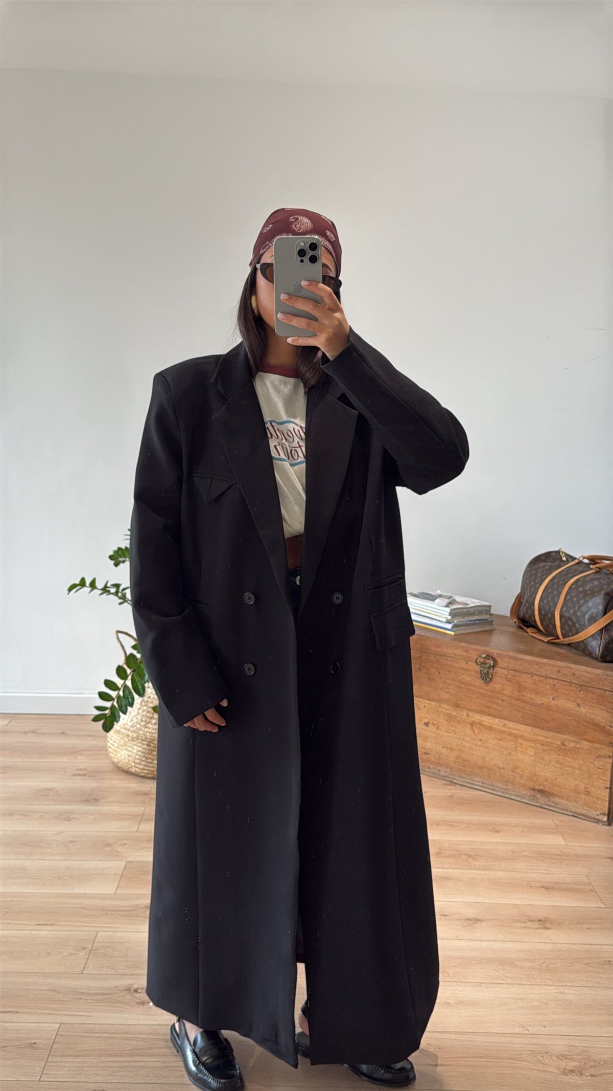 BLAZER LONG "LÉO" NOIR PRÉ COMMANDE EXPÉDITION À PARTIR DU 13 OCTOBRE
