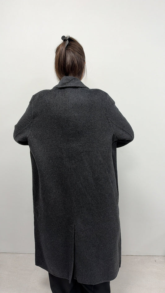 MANTEAU LAINE "LÉNA" GRIS