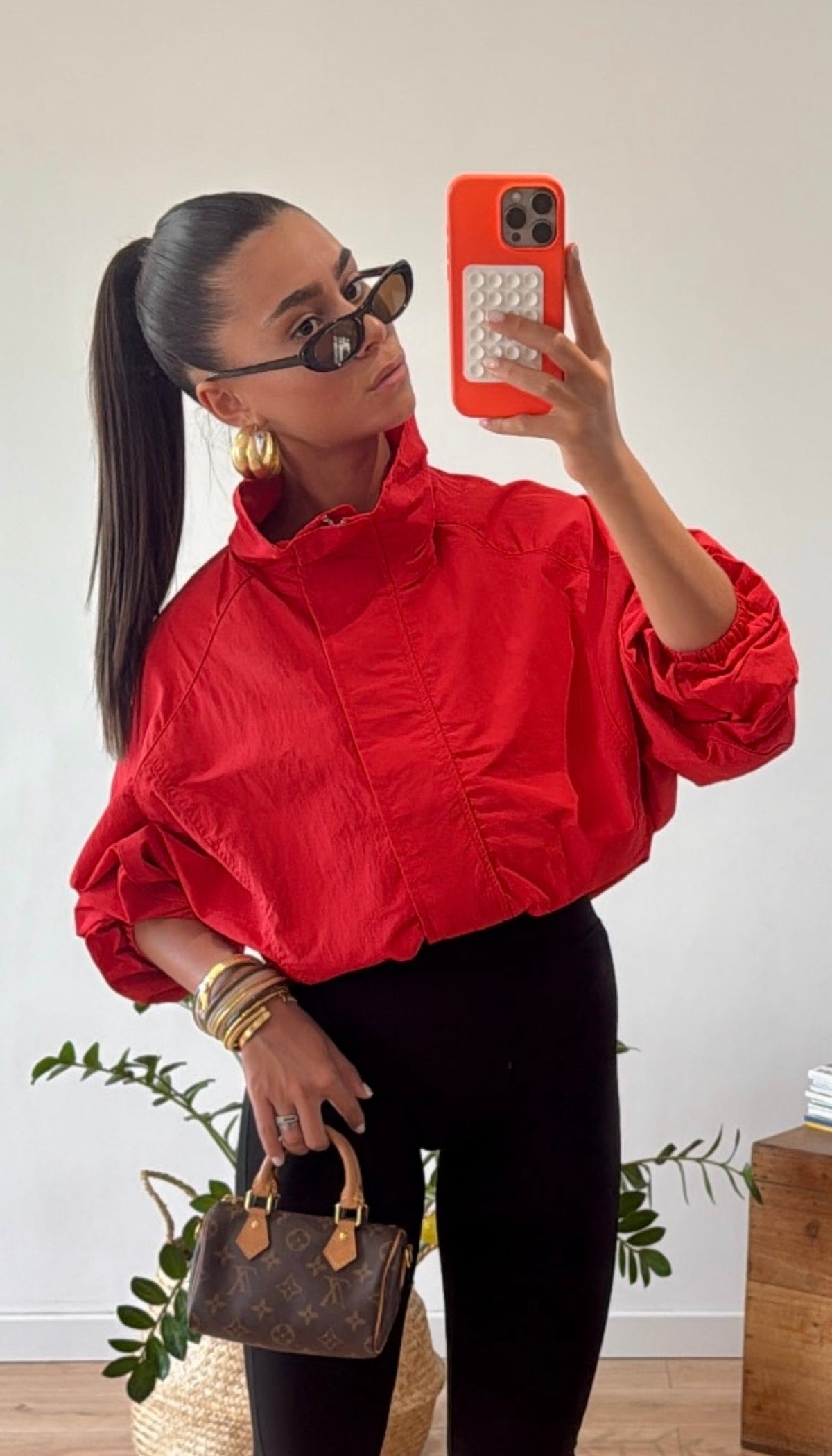 VESTE ROUGE « SERENA »