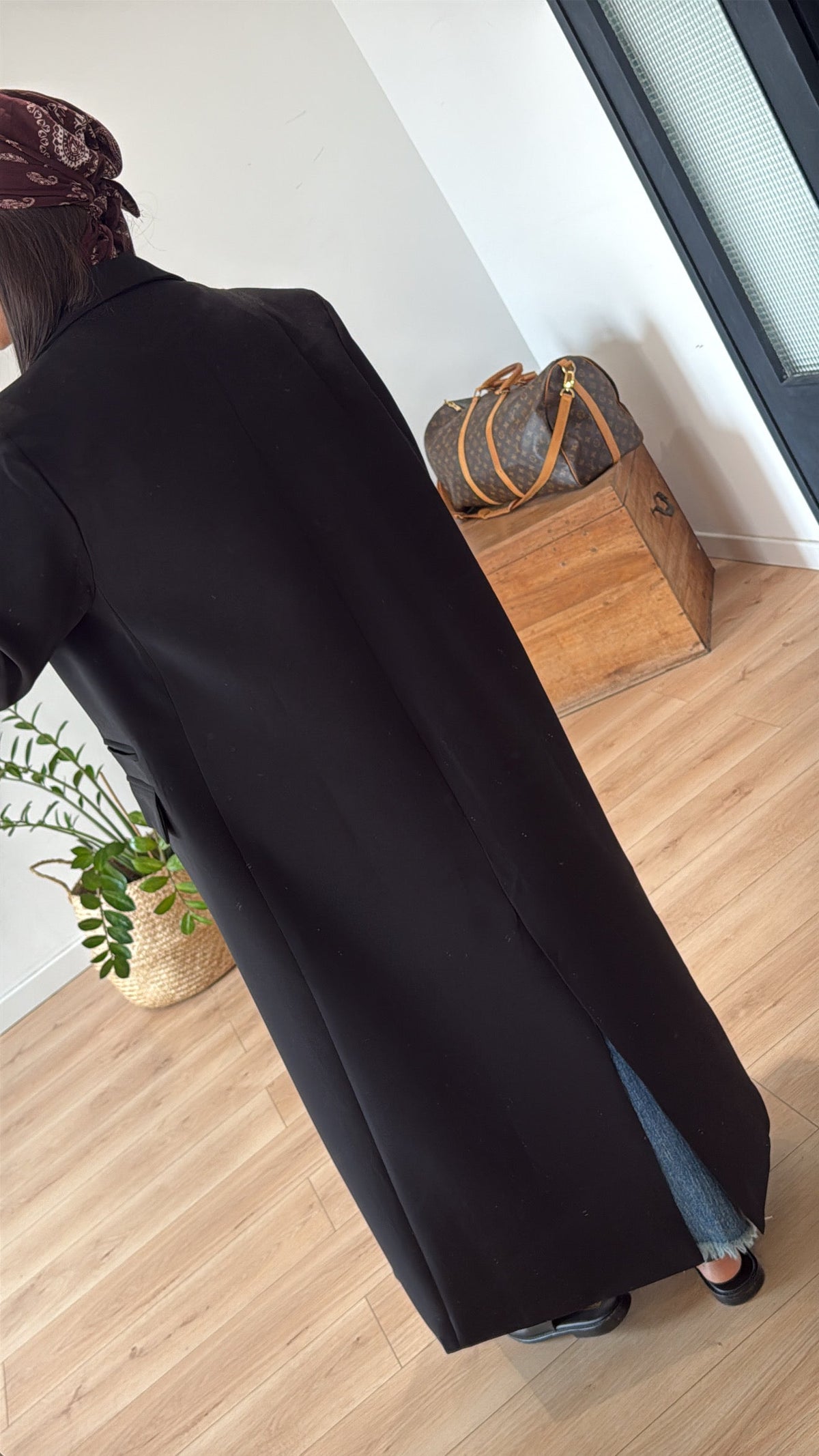 BLAZER LONG "LÉO" NOIR PRÉ COMMANDE EXPÉDITION À PARTIR DU 13 OCTOBRE