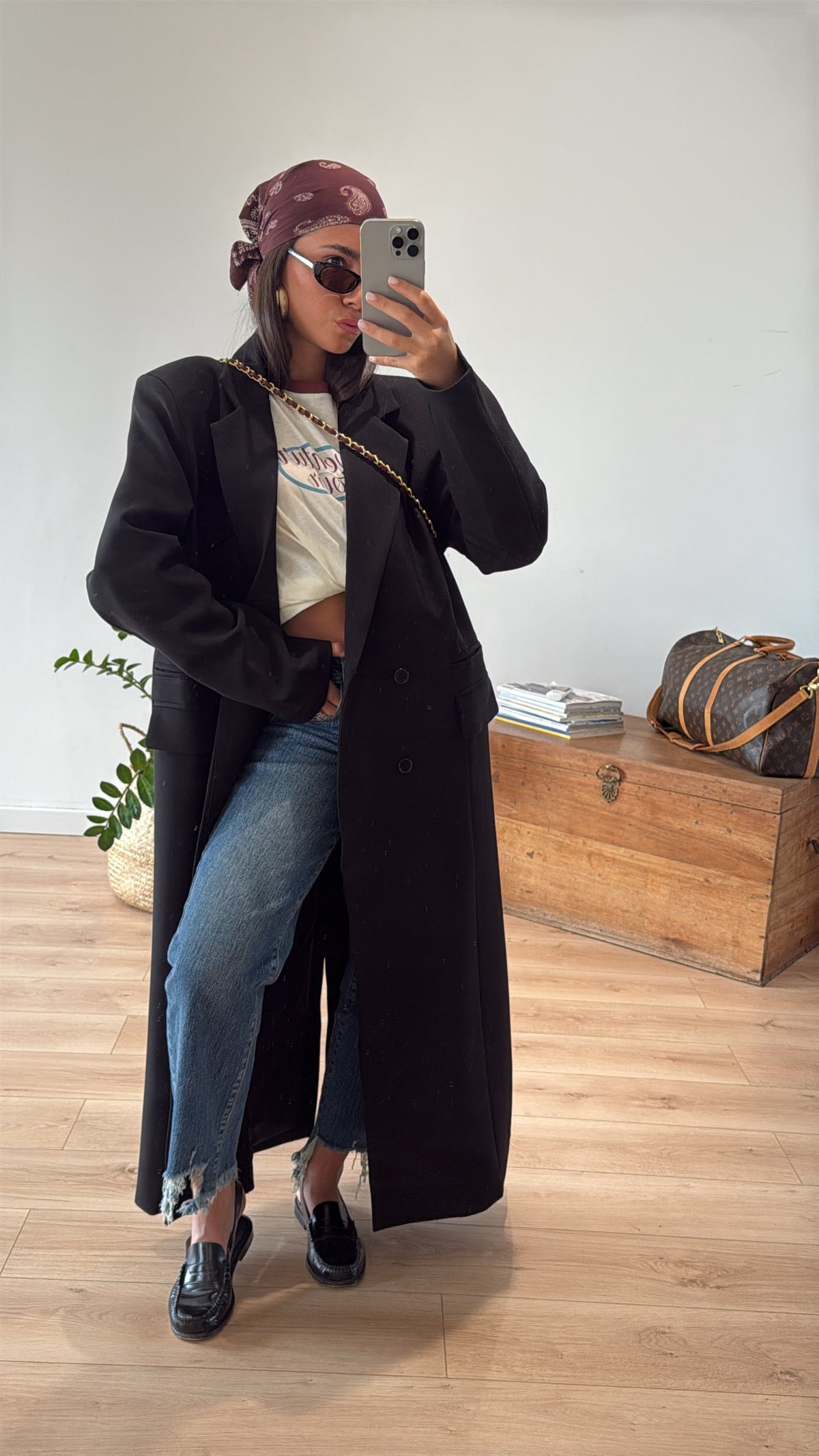 BLAZER LONG "LÉO" NOIR PRÉ COMMANDE EXPÉDITION À PARTIR DU 13 OCTOBRE