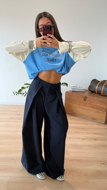 PANTALON BLEU MARINE PRE COMMANDE EXPÉDITION À PARTIR DU 09/10