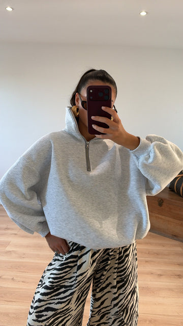 PULL GRIS "MILA"